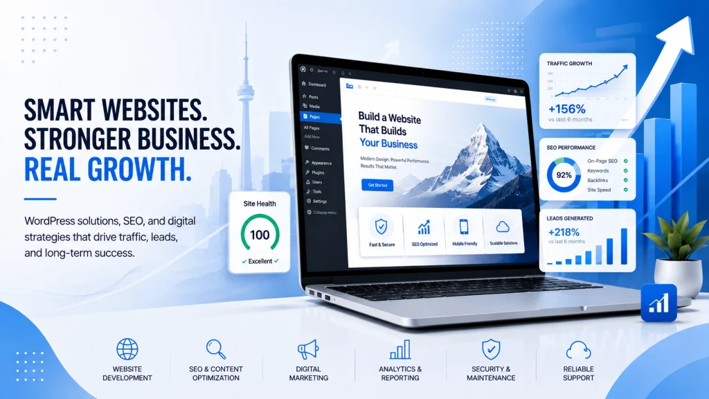 Smart websites for stronger business growth - website development services