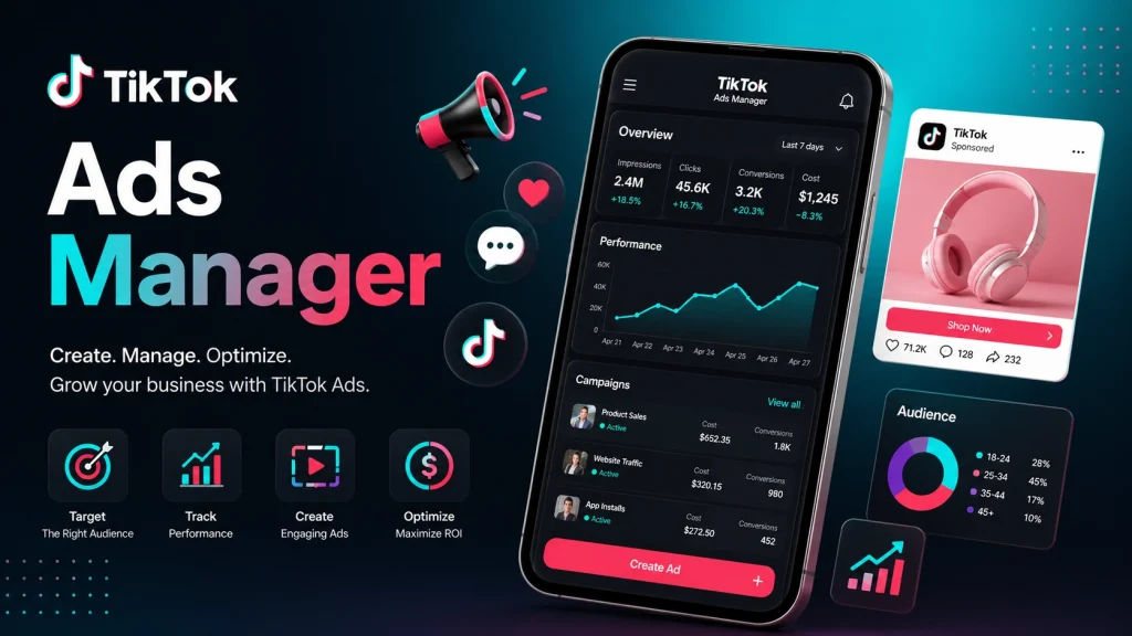 TikTok Ads Manager Banner