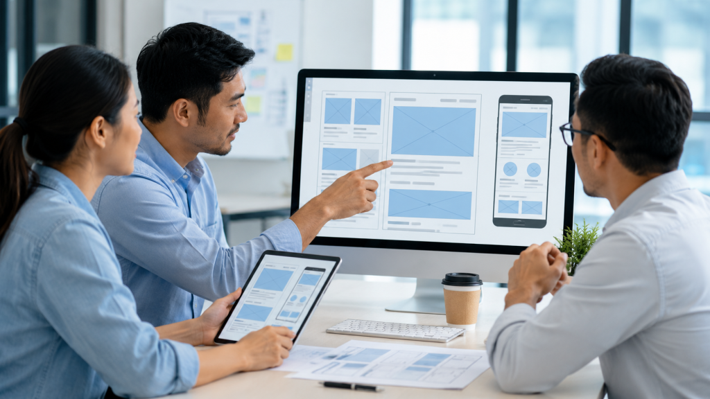 Website design services support responsive layouts and better user experience