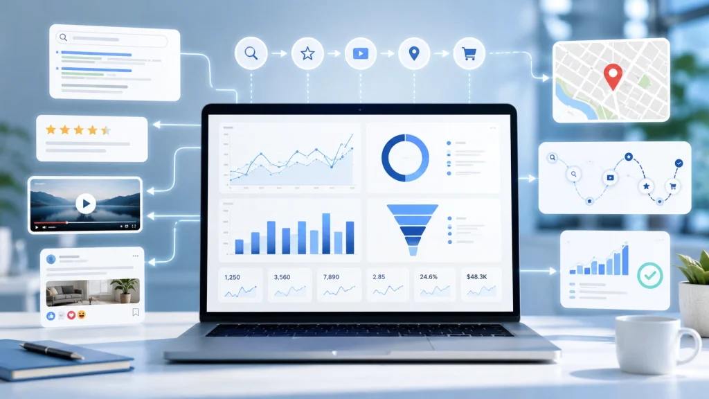 PPC services reporting with customer touchpoints and conversion data