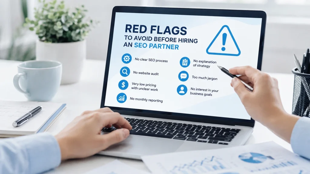 Red flags to avoid when choosing an SEO service provider