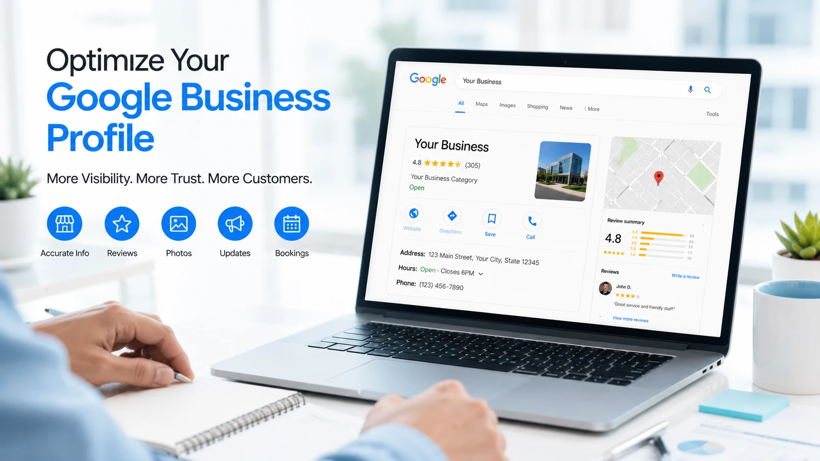 Local SEO services helping businesses optimize Google Business Profile for better local visibility.